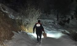 Bağ Evinde Mahsur Kalan Aileye İtfaiyeden Erzak Desteği