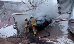 Park Halindeki Otomobil Alevlere Teslim Oldu