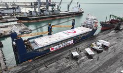 Kızılay'ın 20. "İyilik Gemisi" Gazze'ye uğurlandı