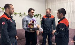 6 ŞUBAT DEPREMLERİNİN ÜÇÜNCÜ YILI - Depremzede aşçı, kendisini hayata bağlayan AFAD arama kurtarma ekibiyle buluştu