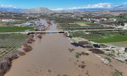 Mersin'deki Göksu Irmağı'nın artan debisi tarım alanlarına zarar verdi
