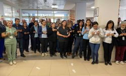 Serik Devlet Hastanesi'nde hayatını kaybeden tıbbi sekreter için tören düzenlendi