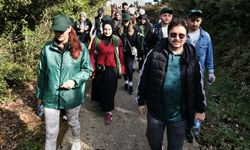 Sinop'ta Yeşilay'dan sağlıklı yaşam için doğa yürüyüşü