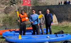 Osmaniye'de yağış sonrası Sabun Çayı'nda rafting heyecanı