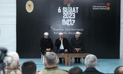 Kahramanmaraş’ta 6 Şubat Depremleri Anma Programları Düzenlendi