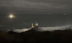 Sarıyer açıklarında kargo gemisi karaya oturdu