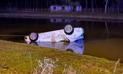 Samsun'da otomobil sulama kanalına devrildi 1 ölü, 1 yaralı