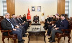 Vali Ünlüer Medya ve Akademi Temsilcilerini Makamında Ağırladı