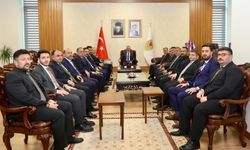 Vali Ünlüer, MHP Heyetini Makamında Ağırladı
