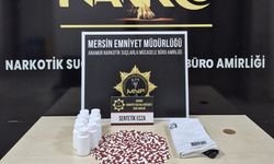 Anamur ilçesinde 489 sentetik ecza hapı ele geçirildi