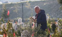 Hatay'da Ramazan Bayramı'nın ilk günü Narlıca Deprem Mezarlığı ziyaret edildi