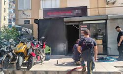 Motosiklet tamirhanesindeki yangın korkuttu