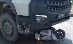 Beton Mikserinin Altında Kalan Motosikletli Feci Şekilde Can Verdi