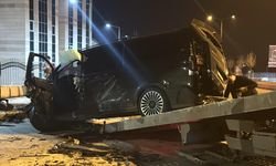 Erzurum'da 4 araç zincirleme kazaya karıştı