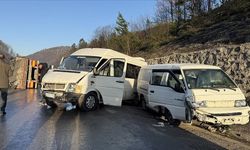 Zonguldak-Ankara kara yolundaki trafik kazalarında 10 kişi yaralandı