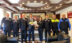 Bozyazı polisinden Kaymakam Topsakaloğlu'na ziyaret