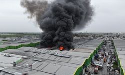 GÜNCELLEME - Adana'da geri dönüşüm tesisinde çıkan yangına müdahale ediliyor