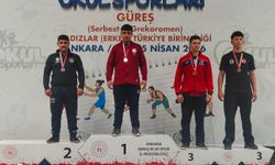 Manavgatlı güreşçi Umut Altay Türkiye ikincisi oldu