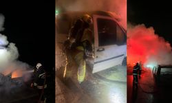 İki Farklı Noktada Araç Yangını Söndürüldü