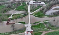 Tunca Nehri'nin debisi yağışlar nedeniyle 3 günde 3,5 kat arttı