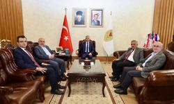 Vali Ünlüer, TDED Heyetini Makamında Ağırladı