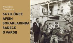 Arşivlerden Çıkan Hazine: 64 Yıl Önce Afşin Sokaklarında Sadece O Vardı!