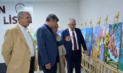 Afşin Anadolu Lisesi'nde Yılsonu Resim Sergisi Açıldı