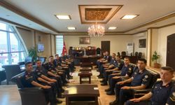 Afşin’de Jandarma Heyetinden Kaymakam Sarıdoğan’a Ziyaret