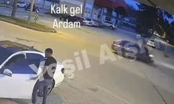 Afşin’de Otomobil ile Motosiklet Kazasının Görüntüleri Ortaya Çıktı