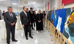 Kaymakam Sarıdoğan’dan Afşin Anadolu Lisesi Resim Sergisine Ziyaret