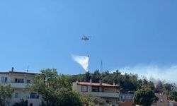 Balıkesir'deki orman yangınına havadan ve karadan müdahale ediliyor