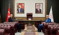 Kaymakam Sarıdoğan’dan İl Millî Eğitim Müdürü Turan Akpınar’a Ziyaret