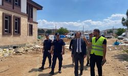 Kaymakam Sarıdoğan’dan İlçe Jandarma Komutanlığına İnşaatına Ziyaret