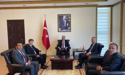 KSÜ Rektörü Prof. Dr. İbrahim Taner Okumuş’tan Kaymakam Sarıdoğan’a Ziyaret