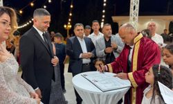 Afşin’de Protokolün Katıldığı Düğünde Genç Çiftin Mutlu Günü