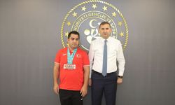 Avrupa Şampiyonu Kaya’dan İl Müdürü Özdemir’e Ziyaret
