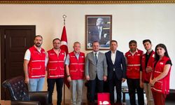 Kızılay Heyetinden Kaymakam Arslantürk’e Hayırlı Olsun Ziyareti