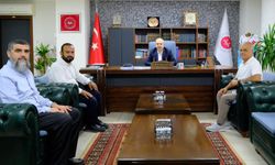 ÖNDER KAİDER Başkanı Sarıkaya ve Emekli Öğretmen Kertmen’den İl Müftüsü Güller’e Ziyaret
