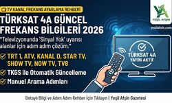 TV FREKANS AYARLAMA 2026 | Kanal frekans ayarı nasıl yapılır? TÜRKSAT 4A güncel frekans bilgileri