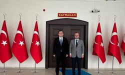 Ekinözü Kaymakamı Atar’dan, Kaymakam Arslantürk’e Ziyaret