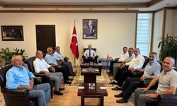 Kaymakam Arslantürk, Konuklarını Makamında Ağırladı