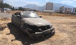 Otomobil Takla Attı: Sürücü Kazayı Yara Almadan Atlattı
