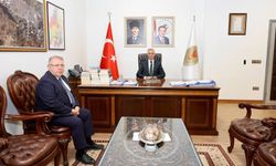 Vali Ünlüer, Önceki Dönem Onikişubat Belediye Başkanı Mahçiçek’i Kabul Etti