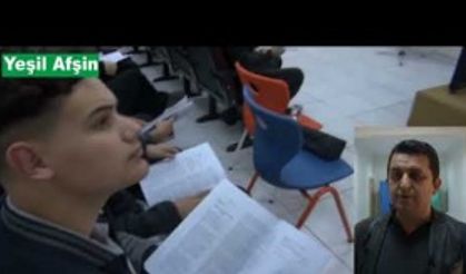 Afşin Final Öğrencilerine “Anlayarak Hızlı Okuma Teknikleri” Anlatıldı