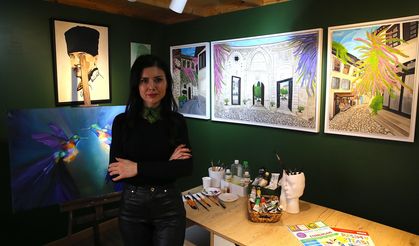 Hatay'ın Kültür ve Sanat Çarşısı depremde atölyesi yıkılan ressama umut oldu