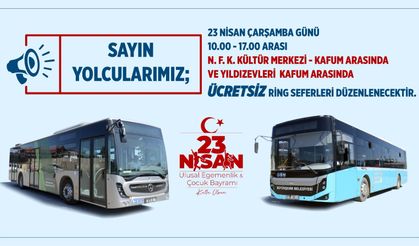 Büyükşehir’den 23 Nisan’da KAFUM’daki Çocuk Şenliğine Ücretsiz Ring Seferi
