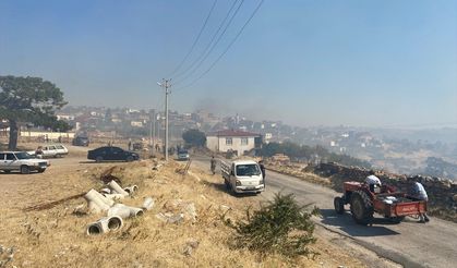 Çanakkale'de çıkan orman yangınına müdahale ediliyor