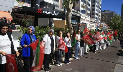 Gaziantep ve çevre illerde 'Gazze İçin Sessiz Çığlık' etkinliği düzenlendi