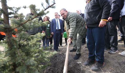 Milli Ağaçlandırma Günü'nde Erzurum ve çevre illerde fidanlar toprakla buluşturuldu