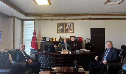 Kadastro İl Müdürü Ateş’ten Kaymakam Sarıdoğan’a Ziyaret